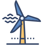 wind powered icon